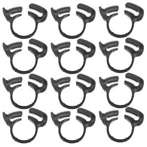 lot 14316 image: Nylon Hose Clamps 12-Pack 16.9-19mm