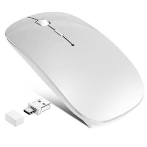 lot 14331 image: FYBC Bluetooth Wireless Laptop Mouse, Silver