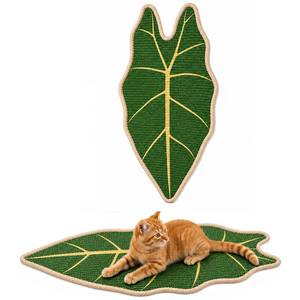 lot 17421 image: Locmeo Sisal Leaf Cat Scratching Mat 25.6x13.8in