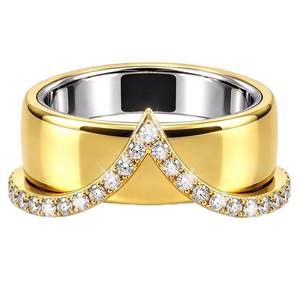 lot 18787 image: Sylacor 18K Gold Plated Smart Ring Jacket for Oura Ring