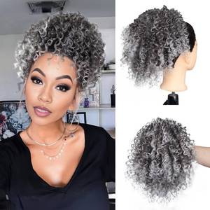 lot 18804 image: Pcololin Kinky Curly Drawstring Ponytail Extension 10