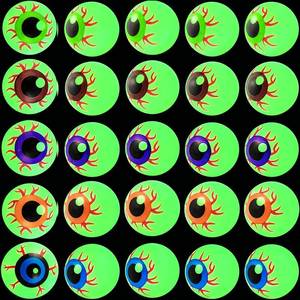 lot 18809 image: YOOHUA 30pc Glow in the Dark Plastic Halloween Eyeballs
