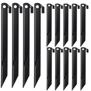 lot 18858 image: Aoipend Plastic Stakes 12 Inch Heavy Duty Set of 16