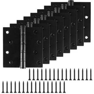 lot 19353 image: Stainless Steel Ball Bearing Door Hinges 4x4in 8pc