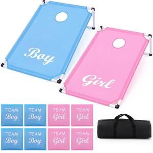 lot 19354 image: Lunmon Gender Reveal Cornhole Game Set