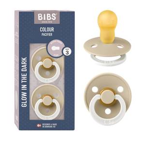 lot 20014 image: BIBS Natural Rubber Pacifiers 18 Months Set of 2