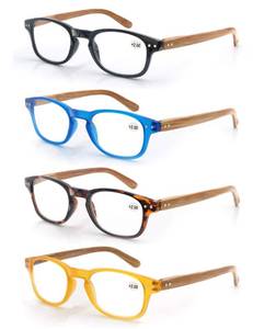 lot 20024 image: MODFANS 4 Pack Reading Glasses 3.0 Spring Hinges