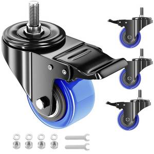 lot 20032 image: WOZESEIK 2 Caster Wheels Set of 4 Heavy Duty Threaded