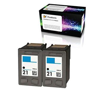 lot 20055 image: OCProducts Refilled Ink Cartridge HP 21 Black 2-Pack