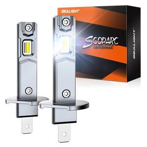 lot 20067 image: SEALIGHT H1 LED Fog Bulbs, 80,000LM, 6500K, Pack of 2