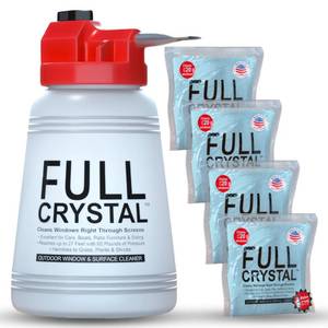 lot 20500 image: Full Crystal Window Cleaner Bottle with 16oz Powder
