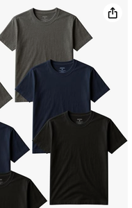 lot 14205 image: Andrew Scott Crew Neck T-Shirts Size S Lot of 4 Assorted Colors