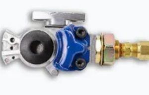 lot 14213 image: Ball Valve Assembly w Brass Fittings & Washers