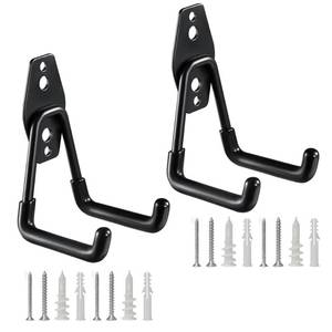 lot 1001 image: AIMCOCO Heavy Duty U Hooks Steel Wall Mount 2 Pack