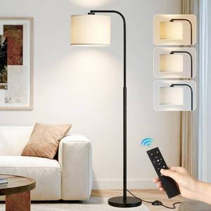 lot 1702 image: Beanliss Arc Floor Lamp with Remote and Dimmable LED