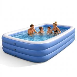lot 1716 image: Mandla Go Inflatable Swimming Pool 112x65x20 Electric Pump