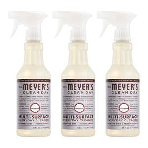 lot 1749 image: Mrs. Meyers Clean Day Multi-Surface Cleaner, Lavender, 16 fl oz, 3 Pack