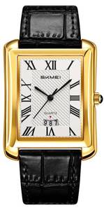 lot 2620 image: Gosasa Mens Rectangular Quartz Watch Roman Numeral