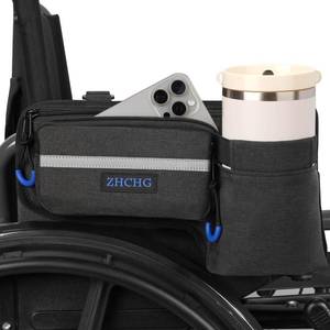 lot 2622 image: ZHCHG Wheelchair Side Bag with Cup Holder
