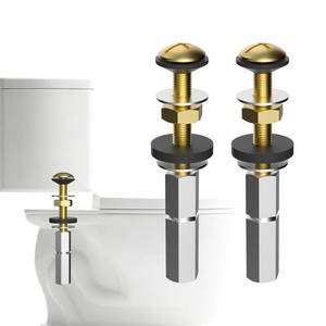 lot 2626 image: Hibbent Toilet Tank to Bowl Bolts Kit, Brass
