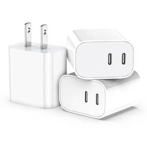 lot 2628 image: SMALLElectric USB C Charger Block 3 Pack 20W