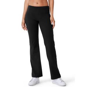 lot 2638 image: Jockey Womens Activewear Cotton Stretch Slim Bootleg Pant, Black, L