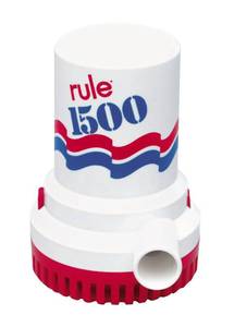 lot 2640 image: Rule 02 Bilge Pump 1500 GPH 12V Submersible  Retail $189.26