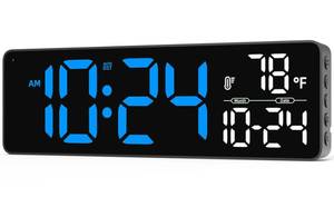lot 2656 image: Xuanzit 13 Digital Wall Clock with Temperature