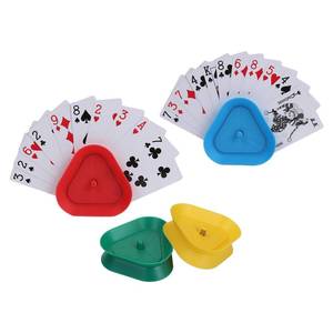 lot 2664 image: 4-Pack Triangle Card Holders with Spring Action
