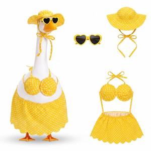 lot 2690 image: FuWeave 17 Summer Bikini Goose Outfit with Hat