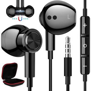 lot 2703 image: ASKUBSKU 3.5mm Wired Earbuds with Microphone