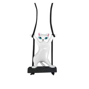 lot 2707 image: BDZMC Cat Swing Car Rear View Mirror Ornament