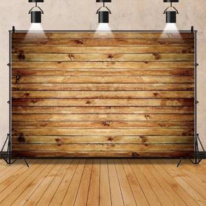 lot 2729 image: Vinyl Backdrop 10ft x 8ft Rustic Wood