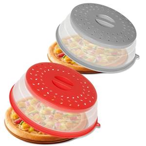 lot 2731 image: CasaCulina Collapsible Microwave Splatter Cover 2-Pack