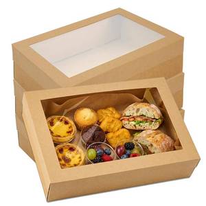 lot 5178 image: Bakery Boxes with Window, 11.8x7.87x3.15 Inch