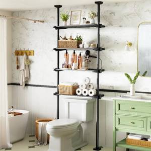 lot 5189 image: Bonpally Over The Toilet Storage Shelf 4-Tier