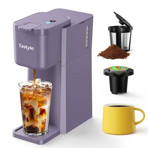 lot 5192 image: Tastyle Mini Single Serve Coffee Maker K-Cup and Ground