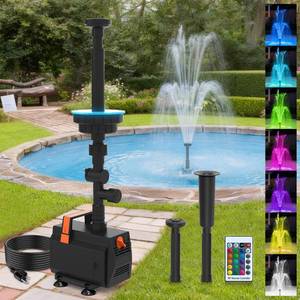 lot 6206 image: AquaMiracle Submersible Pond Fountain Pump 880GPH