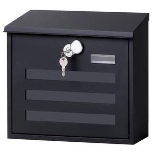 lot 9629 image: Locking Mailbox Wall Mounted Vertical- Jssmst mailboxes with Key Lock Large Capacity, Key Lock Drop Box Large Capacity with Galvanized Cover and Rust-Proof Metal, 13 x 11.8 x 4.1 Inch SM-HPB918