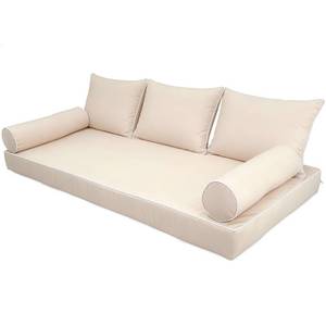 lot 9645 image: Thankyall Outdoor Twin Size Patio Swing Cushion and Pillows Cover