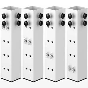 lot 11008 image: FOROIRON Carbon Steel Bed Riser 4-Pack Adjustable