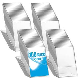 lot 11990 image: Geetery Acrylic Sign Holder 4 x 6 Inch 100 Pack