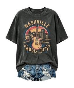 lot 12367 image: Wudlads Nashville Music City T-Shirt Womens Medium