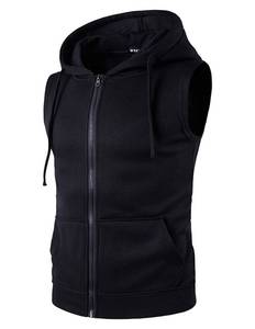 lot 12376 image: Mens Sleeveless Hooded Tank Top Black L
