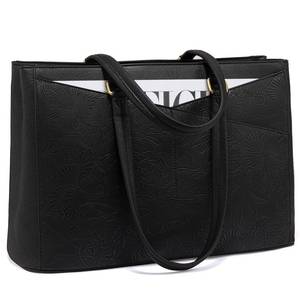 lot 12379 image: LOVEVOOK Womens Laptop Tote Bag, Leather Work Briefcase