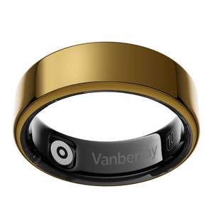 lot 12380 image: VANBERRAY Smart Ring Fitness Tracker, Gold, Size 8