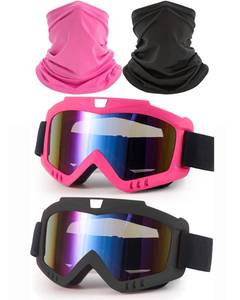lot 12395 image: immoono Dirt Bike Goggles 2 Pack with Face Covers