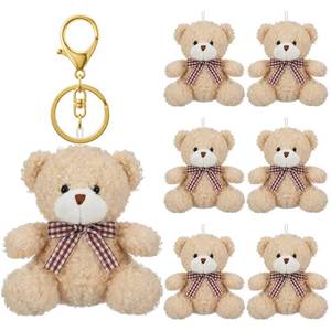 lot 12404 image: Kenning Bear Plush Keychain Set 6-Pack