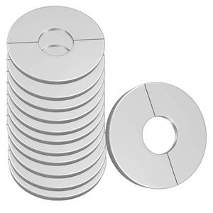 lot 12614 image: DVECUE Stainless Steel Pipe Split Flange 22mm (12-Pack)