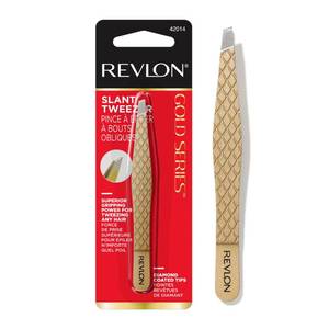lot 12615 image: Revlon Gold Series Slant Tip Tweezer